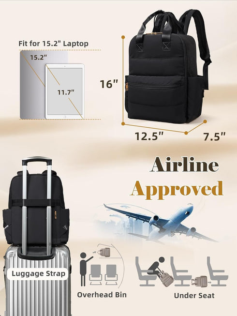 Backpack Straps15 Pockets,4 MOMINSIDE Diaper Bag - Baby Essentials Travel Tote - Baby Diaper Bag, Travel Essentials
