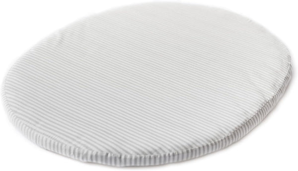 Stokke Sleepi Mini Fitted Sheet by Pehr V3, Stripes Away Pebbles -