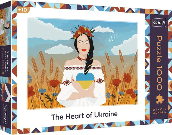Trefl 1000 Piece Puzzle - The Heart of Ukraine - Red - Charity