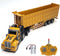 RC Dump Truck with Trailer - 14" 1:48 Mini Semi Truck Toy
