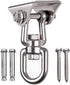 Heavy Duty 360° Swivel Swing Hanger, Stainless Steel Hammock Hook for Ceiling, Porch Swing, Gym, 1000 lb Capacity