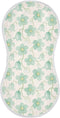 decor gift Cotton Newborns Burp Cloths Easy Care Mint Green Flowers Baby Rags for