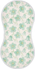 decor gift Cotton Newborns Burp Cloths Easy Care Mint Green Flowers Baby Rags for