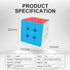 3x3x3 Speed Cube, Stickerless Magic Cube, Smooth Turning Puzzle Box, Educational Toy for Child's Concentration