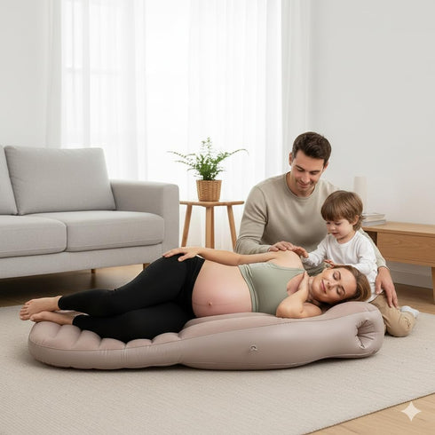 Tummy Inflatable Pregnancy Pillow with Belly & Head Hole, Prone Pregnancy Pillow for Stomach Sleepers, Belly Pillow