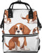 DWVTSLH Beagle Dog Diaper Bag Backpack Multifunction Nappy Bags Waterproof Mummy Backpack Large