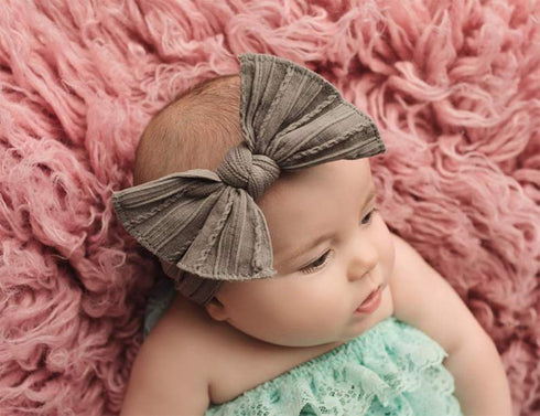 Baby Bow Headbands Turban Knotted Hairbands for Newborn, Toddler, and Children (8 Pack)