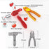 ENHANA Set 1 Hammer, 1 1 1 Separator Tool Kit Brick Tools Building Blocks Tech Blocks Building Blocks Tool Including