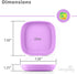 Re-Play A Princess Toddler Plates Set of 3 - 22 Oz. Deep-Walled Flat Kids Plates - Dishwasher & Microwave Safe - Made