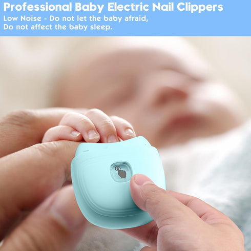 Trimmer Electric Nail Clipper & Nail File: Automatic with LED Light, Built-in Storage, USB Rechargeable, Gently Trims