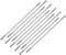 uxcell M2x95mm Pushrod Connector Stainless Steel Rod Linkage,for RC Boat,Car,Airplane,Helicopter,10pcs