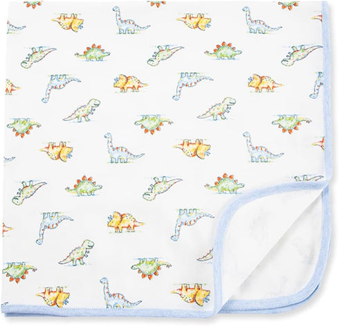 Little Me Baby Boys' Swaddling Receiving Blanket, Ivory Dinomite, One Size by Little Me