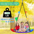 Stainless Steel Hanger with Smooth Swing Bearings - Heavy Duty 180°+360° Swivel Hook, 1500 lb Capacity for Hammock Chair