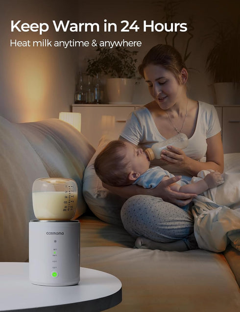 Portable Bottle Warmer for Travel, Comes with A Feeding Bottle,Warmer with Fast Heating, Safety Material Baby Bottle