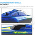 2.4 2 Akargol RC Boat with LED - Remote Control Boat for Pools and Lakes GHZ RC Boats with Rechargeable Battery Whole