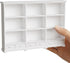 1:12 Scale Dollhouse Bookshelf, Multi-Functional Dollhouse Book Shelf for Displaying Mini Books