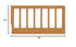 Dawson Crib to Toddler Bed Guard Rail Kit - Honey Brown