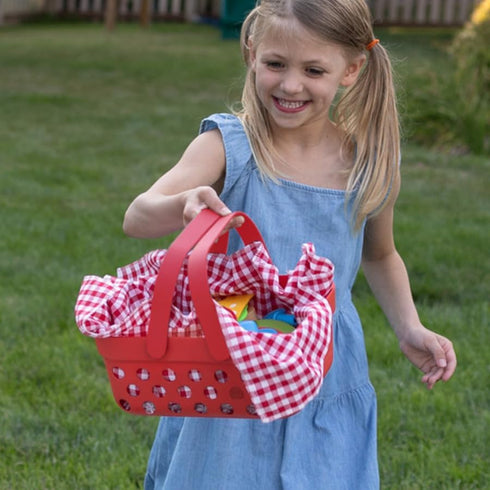 Set Playset 3+ Fat Brain Toys Pretendables Picnic Basket - Pretend with Storage