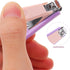 LIFKOME Set 4pcs Nail Clippers for Newborns Grooming Kit with Nail File Safe Purple for Boys