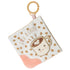 Sweet Soothie Crinkle Teether Toy with Baby Paper and Squeaker, 6 x 6-Inches, Latte Color