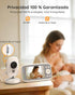 BOIFUN 2026 720P 4'' 2-Way Sensor,3X Reminder,11H Baby Monitor with Camera and Audio, No WiFi, True-Colour Screen