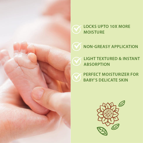 WBM Baby Oil & Lotion Set for Soft, Healthy Skin Care, Moisturizing Newborn Essentials with 100% Natural Ingredients
