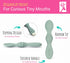 Elk and Friends Silicone Baby Spoons | Travel Case Included | First Stage Infant Toddler Spoon | Baby Led Weaning Stage
