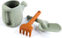 BLUE GINKGO Toddler Gardening Tools Set, Silicone Beach Toys, Outdoor Baby Gardening Set (Green)