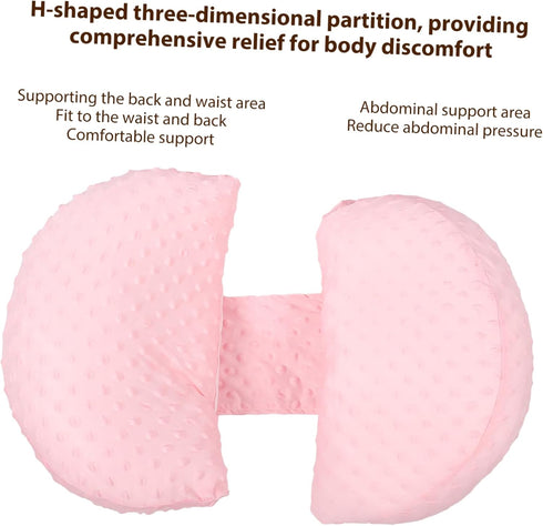 Small Cooling Pregnancy Pillow - Comfortable Lumbar Support for Expecting Moms