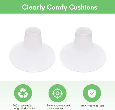 Mompmuir 21-23mm (2 Mompmuri Breast Pump Cushion S | Breast Pump Accessory, Sizing Insert for Flange Shields | Elastic