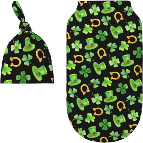 Cozy Soft Green Holiday Swaddle Blanket - Receiving Wrap for Baby Girls and Boys