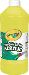 Crayola Acrylic Paint, Brilliant Yellow Kids Paint, 16oz