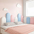 PINJIE 4pcs 3D (19.68''x7.87'', Wall Padding for Kids with Autism, Peel and Stick Headboard Upholstered Wall Panels
