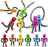 Wririwud 6PC,Toys 3 4 5 6 7 8 9,Christmas Robot Sensory Travel Roadtrip Toys for Kids with Autism, Suction Autism Pop
