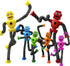 Wririwud Robot Sensory Travel Roadtrip Toys 6PC,Toys for Kids with Autism, Suction Autism
