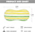 decor gift 4 Pack 22x11in Cotton Baby Burp Cloths Soft and Absorbent? Yellow Green White Stripe Pattern washcloth