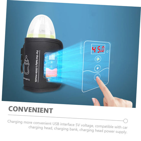 SUPVOX Reusable Bottle Warmer with LCD Display for Travel