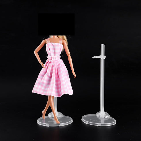 E-TING Transparent Dolls Holder Stand: Support for 9-12 Inch Dolls, Pack of 10