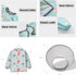 Generic Set Baby bib Food Catcher Bib and Tray | High Chair Self Feeding, Self Eating | No-Mess Mealtime | Easy Cleanup