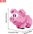 Kids Adult KLJM-10 Animal Micro Building Blocks Set for Home and Office Decoration (Piglet, 270PCS)