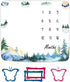 Forest Milestone Blanket Mountain Tree Baby Blanket, Newborn Gift Memento, Soft Swaddle Portable Crawl Pad