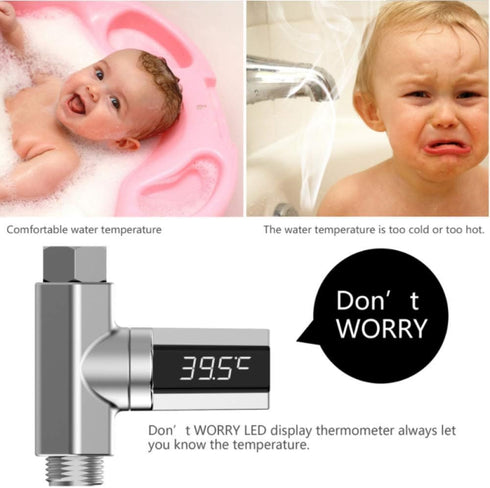 Nagelbag Baby Bath Thermometer Passive LED Water Temperature Thermometer Accurate Visual Water Temperature Perception