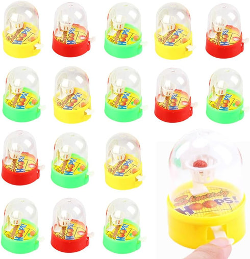 16 PACK Mini Basketball Games Toys, Finger Handheld Shooting Games for Kids Party Favors and Classroom Rewards