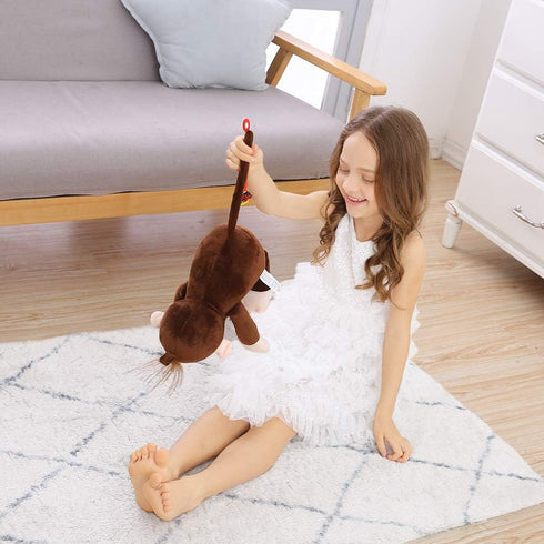 YOUYA Dental Tooth Fairy Puppet - Monkey Educational Plush Doll for Kids