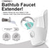 Bath Helper - Bath Tub Faucet Extender, Guides Water Directly from Faucet to Baby Bath Tub Without Splashing (Clear