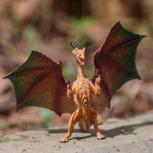 SIENON 5" & 3" Dragon Toy Figures, 10 Pack Assorted Mythical Figurines for Cake Toppers and Party Favors