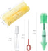 Chemimoso 8 OZ Small Silicone Baby Bottle Brush for Newborn Anti-Colic Baby BottlesPortable Travel Bottle Cleaner
