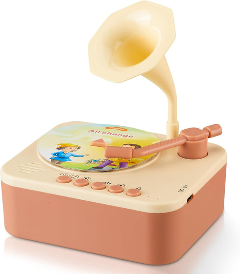 Toddler Gramophone Musical Toys - Player Audio Books for Kids, 99 Cards