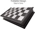 9.8" Magnetic Travel Chess Set, Portable Folding Chess Board for Adults and Kids, Black & White Color