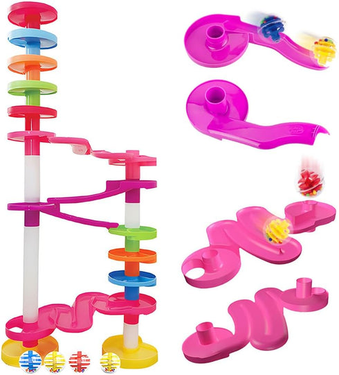 WEofferwantYOUwant Super Ball Drop with Large Balls and Ramp Tracks, Educational Fun Activity Toy for Kids 10 Months+